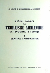 [GCD-3B] RJEŠENI ZADACI IZ TEORIJSKE MEHANIKE SA IZVODIMA IZ TEORIJE