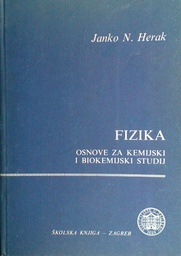 [D-03-3A] FIZIKA - OSNOVE ZA KEMIJSKI I BIOKEMIJSKI STUDIJ