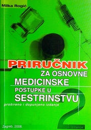 [GS-4A] PRIRUČNIK ZA OSNOVNE MEDICINSKE POSTUPKE U SESTRINSTVU