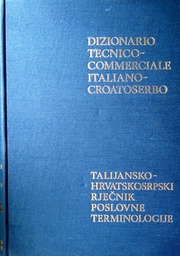 [C-10-5B] TALIJANSKO-SRPSKOHRVATSKI RJEČNIK POSLOVNE TERMINOLOGIJE