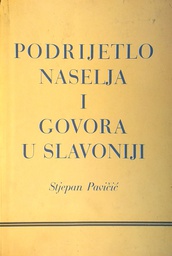 [C-11-6B] PODRIJETLO NASELJA I GOVORA U SLAVONIJI