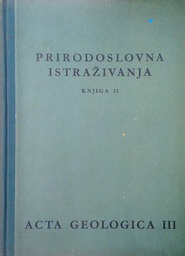 [C-11-1B] PRIRODOSLOVNA ISTRAŽIVANJA - KNJIGA 31