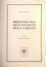 [C-11-1B] HRESTOMATIJA OPĆE POVIJESTI PRAVA I DRŽAVE