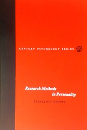 [C-09-5B] RESEARCH METHODS IN PERSONALITY