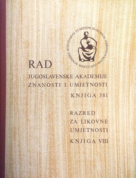 [C-12-1A] RAD JUGOSLAVENSKE AKADEMIJE ZNANOSTI I UMJETNOSTI - KNJIGA 381