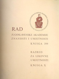 [C-12-1A] RAD JUGOSLAVENSKE AKADEMIJE ZNANOSTI I UMJETNOSTI - KNJIGA 399