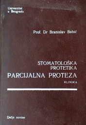 [D-01-5A] STOMATOLOŠKA PROTETIKA - PARCIJALNA PROTEZA