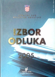 [D-05-3A] IZBOR ODLUKA 2005.