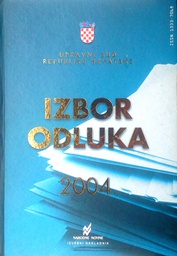 [D-05-3A] IZBOR ODLUKA 2004.