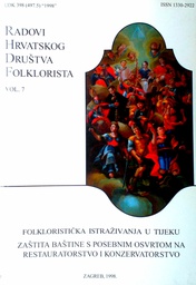 [D-07-5B] RADOVI HRVATSKOG DRUŠTVA FOLKLORISTA VOL. 7