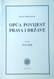 [D-09-2A] OPĆA POVIJEST PRAVA I DRŽAVE II. KNJIGA