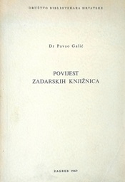 [D-12-3B] POVIJEST ZADARSKIH KNJIŽNICA