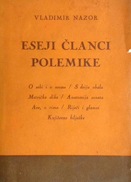 [D-20-3A] ESEJI, ČLANCI, POLEMIKE