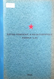 [D-15-1B] LETNO-TEHNIČKE KARAKTERISTIKE AVIONA L-14