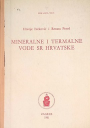 [D-22-1B] MINERALNE I TERMALNE VODE SR HRVATSKE