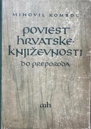 [D-03-5B] POVIEST HRVATSKE KNJIŽEVNOSTI DO PREPORODA