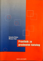 [A-03-5B] PRAVILNIK ZA PREDMETNI KATALOG